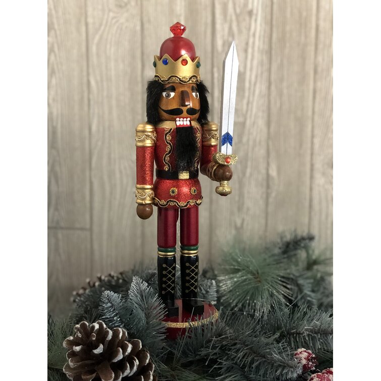 3 Piece Bejeweled King Nutcracker Set